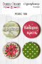 Set mit 4 Flair-Buttons für Scrapbooking #106