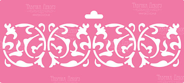 Stencil for decoration XL size (30*12cm), Border #127