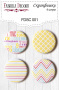 Set of 4pcs flair buttons for scrabooking #001