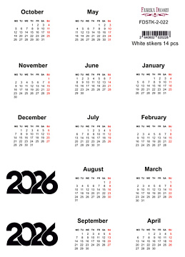 Set of stickers for journaling and planners #2-022 2026