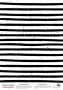 Arkusz kalki z nadrukiem, Deco Vellum, „Czarno-białe paski”, format A3 (11,7" х 16,5")