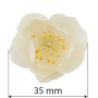 Plum flower, milky white, 1 pc - 1