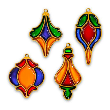 Art Stained Glass Kit “Baroque", for painting by numbers