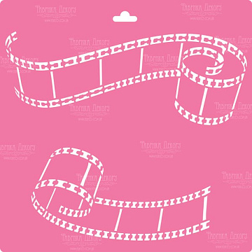 Stencil for decoration XL size (30*30cm), Camera roll #072