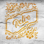 Stencil for decoration XL size (30*30cm), Retro #051 - 2