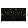 Piece of PU leather for bookbinding with gold pattern Golden Drops Black, 50cm x 25cm - 0