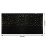 Skóra PU do oprawiania ze złotym tłoczeniem, wzór Golden Drops Black, 50cm x 25cm 