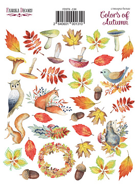 Set of stickers 35pcs Colors of Autumn #134