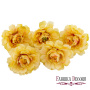 Peony flower yellow, 1 pc