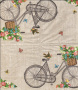 Decoupage napkin "A bike" - 0