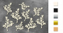 Chipboard embellishments set, "Twigs 2 mini" #101