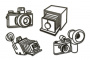 Spanplatten-Set Kameras #668