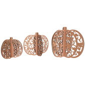 тыквы с завитками 3d, заготовки для декорирования 3 шт, 30 см, 25 см, 20 см #416 фабрика декору тыквы с завитками 3d, заготовки для декорирования 3 шт, 30 см, 25 см, 20 см #416 фабрика декору