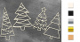 Spanplatten setzen Weihnachtsbäume #648
