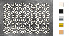  Набор чипбордов Орнамент 10х15 см #540 color_Milk