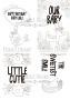 Набор открыток для раскрашивания маркерами Scandi Baby Girl EN 8 шт 10х15 см