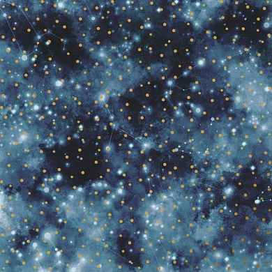 лист односторонней бумаги с фольгированием, дизайн golden drops mystical cosmos, 30,5см х 30,5 см
