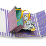 Zestaw DIY do stworzenia pop-up karty "Party Girl" 14 cm x 16 cm