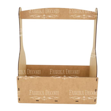 Корзинка для подарков, цветов и фруктов, 290х150х350 мм, Набор DIY #345, MDF - 2