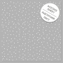 Acetate sheet with white pattern White Drops 12"x12"