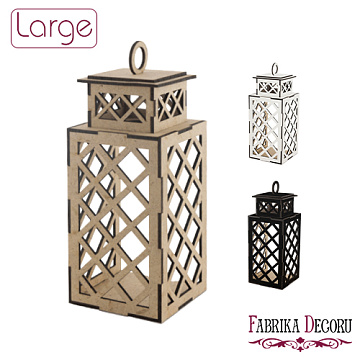 Decorative lantern Lattice, size L, #070