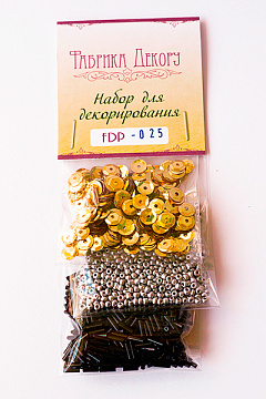 Set of sequins and beads for decorating and embellishing #25