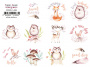 Journaling stickers set #1-083