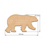  Art board Bear 25х13,5 cm - 0