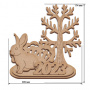 Blank for decoration, Bunny with a Tree, #520 - 0
