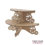 Cupcake stand "Semicircle openwork-2" #068