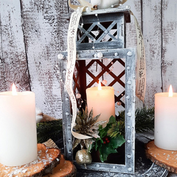 Декоративный фонарик Решетка, размер S, #061_MDF - 2