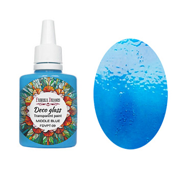 Farba do szkła Deco Glass dla efektu przezroczystego witrażu, Granatowy , 30 ml