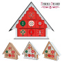 Mini Advent Calendar "Tiny" for 7 days with sticker numbers, DIY kit
