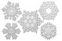 набор чипбордов снежинки 4 10х15 см #039 