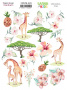 Set of stickers 22pcs Safari for kids #229