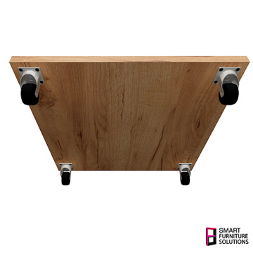 мобильная платформа под корпус 400 х 400 х 16мм, цвет дуб крафт золотой - 2