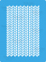 Трафарет многоразовый 15x20см Вязаное полотно #182