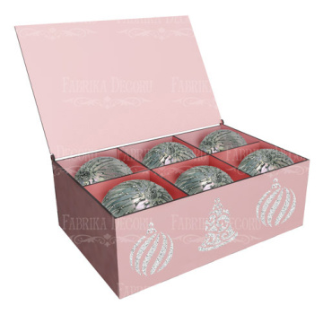 Gift Box of 6 sections with hinged lid, DIY kit #287 - 2