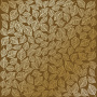 Лист односторонней бумаги с фольгированием, дизайн Golden Leaves mini Milk chocolate, 30,5см х 30,5см
