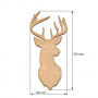 Art board Deer 12х25 cm - 0