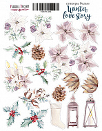 Kit of stickers #053, "Winter Love Story"