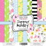 Double-sided scrapbooking paper set Summer holiday 8"x8" 10 sheets