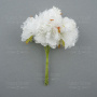Set of cherry flowers with tulle white, 6 pcs