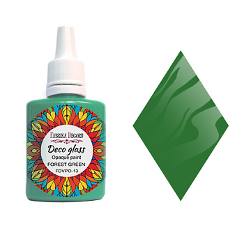 Деко Гласс Opak Farbe, Waldgrün, 30ml
