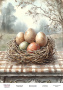 Decoupage card «Easter eggs-18» #000990, 21cm x 29,7cm
