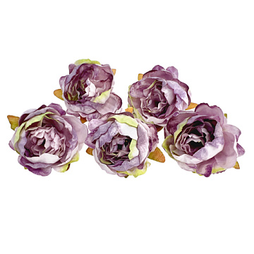 Peony flower violet with lettuce, 1 pc