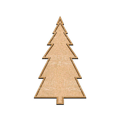  Art board Pine tree 13х22 cm
