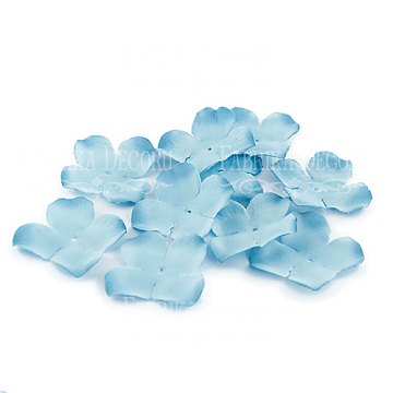 Flowers flat light Blue 50mm, 10 pcs.