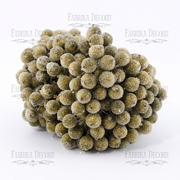 Set of sugar guelder rose berries, Gold, 20pcs