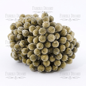 Set of sugar guelder rose berries Gold 20pcs